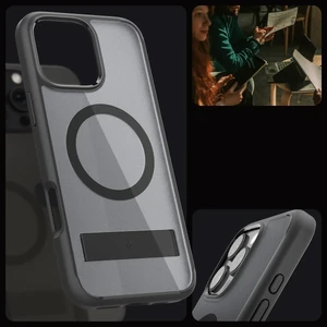 Півпрозорий чорний чохол Spigen Ultra Hybrid S Mag для iPhone 16 Pro - Фото 3
