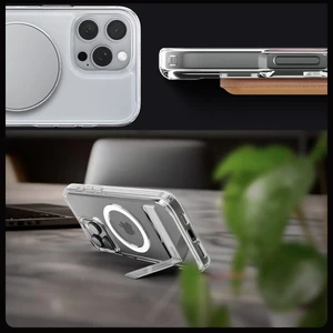 Прозорий білий чохол Spigen Ultra Hybrid S Mag для iPhone 16 Pro Max - Фото 8