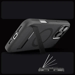 Півпрозорий чорний чохол Spigen Ultra Hybrid S Mag для iPhone 16 Pro Max - Фото 4