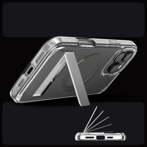 Прозорий сірий чохол Spigen Ultra Hybrid S Mag для iPhone 16 Pro Max - Фото 4