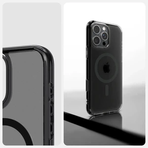 Півпрозорий чорний чохол Spigen Ultra Hybrid T Mag для iPhone 16 Pro - Фото 13