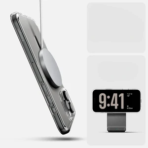 Прозорий сірий чохол Spigen Ultra Hybrid T Mag для iPhone 16 Pro - Фото 10