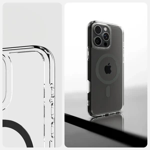 Прозорий сірий чохол Spigen Ultra Hybrid T Mag для iPhone 16 Pro - Фото 12