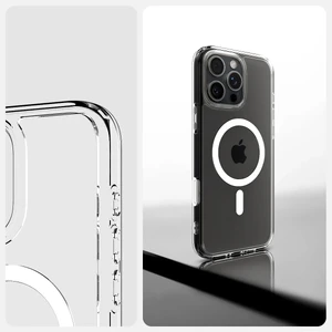 Прозорий білий чохол Spigen Ultra Hybrid T Mag MagSafe для iPhone 16 Pro - Фото 13