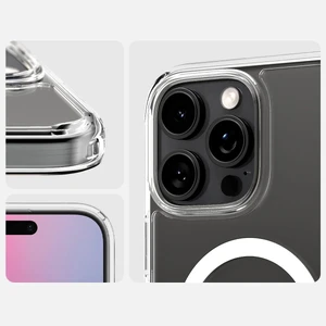 Прозорий білий чохол Spigen Ultra Hybrid T Mag MagSafe для iPhone 16 Pro - Фото 14