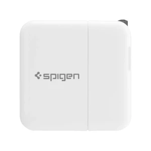 Зарядний пристрій Spigen Wall Charger F202 White + EU адаптер - Фото 3