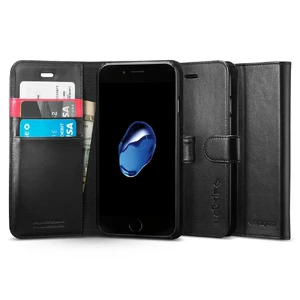Чехол Spigen Wallet S Black для iPhone SE 3 | SE 2 | 8 | 7 042CS20545 - Фото 1