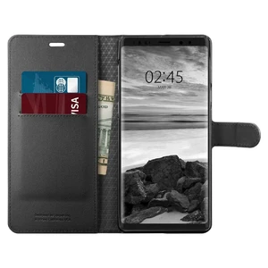 Кожаный чехол-книжка Spigen Wallet S Black для Samsung Galaxy Note 9 - Фото 7