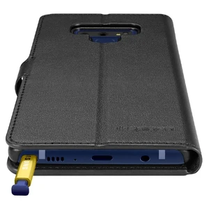 Кожаный чехол-книжка Spigen Wallet S Black для Samsung Galaxy Note 9 - Фото 11