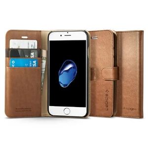 Чехол Spigen Wallet S Brown для iPhone SE 3 | SE 2 | 8 | 7 042CS20546 - Фото 1