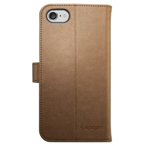 Чехол Spigen Wallet S Brown для iPhone SE 3 | SE 2 | 8 | 7 - Фото 3