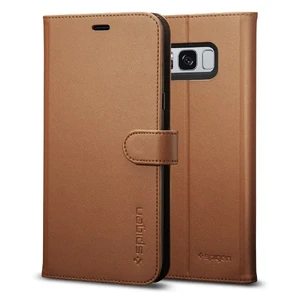 Чохол Spigen Wallet S Brown для Samsung Galaxy S8  - Фото 1