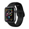 Силиконовый ремешок Spigen Air Fit Black для Apple Watch 40mm SE | 6 | 5 | 4 061MP25405 - Фото 1
