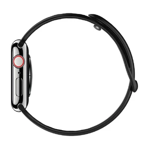 Силиконовый ремешок Spigen Air Fit Black для Apple Watch 40mm SE | 6 | 5 | 4 - Фото 3
