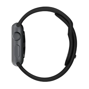 Ремешок Apple 41mm | 40mm | 38mm Black Sport Band with Space Black Steel Pin S | M&M | L (MJ4F2) для Apple Watch - Фото 6