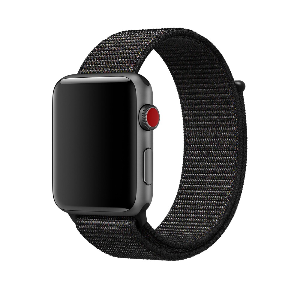 Ремешок iLoungeMax Sport Loop Black для Apple Watch 42mm | 44mm SE | 6 | 5 | 4 | 3 | 2 | 1 OEM