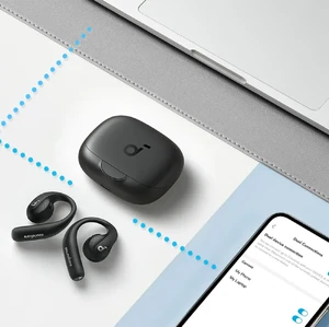 Профессиональные спортивные беспроводные наушники Anker Soundcore AeroFit Pro Black с LDAC, Bluetooth 5.3 - Фото 3