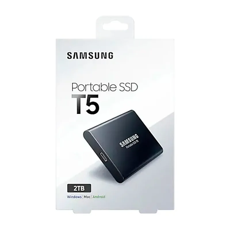 Купить Внешний портативный SSD диск Samsung T5 2TB по цене 8 819