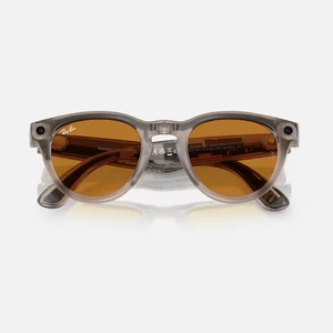 Фотохромні розумні окуляри Ray-Ban Meta Headliner, Shiny Warm Stone / Clear / Saffron Yellow Transitions - Фото 4