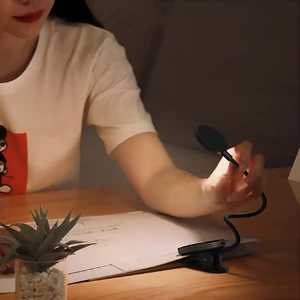 Светодиодная лампа USB для чтения, на прищепке, с аккумулятором, до 5 часов работы | Baseus Reading Lamp - Фото 5