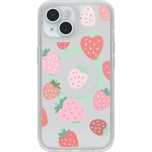 Захисний чохол Otterbox Symmetry Series MagSafe Strawberry (Clear/Red) для iPhone 16e