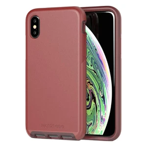 Защитный чехол Tech21 Evo Luxe Faux Leather Chestnut для iPhone X | XS T21-6176 - Фото 1