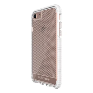 Противоударный чехол Tech21 Evo Check Clear | White для iPhone SE 3 | SE 2 | 8 | 7 - Фото 4