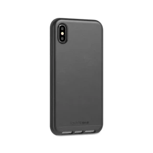 Захисний чохол Tech21 Evo Luxe Faux Leather Black для iPhone XS Max - Фото 5