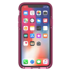 Противоударный чехол Tech21 Evo Wave Burgundy для iPhone X | XS - Фото 5