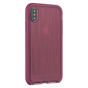 Противоударный чехол Tech21 Evo Wave Burgundy для iPhone X | XS - Фото 6