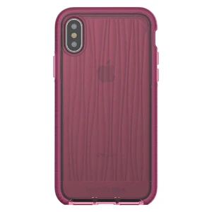 Противоударный чехол Tech21 Evo Wave Burgundy для iPhone X | XS - Фото 4
