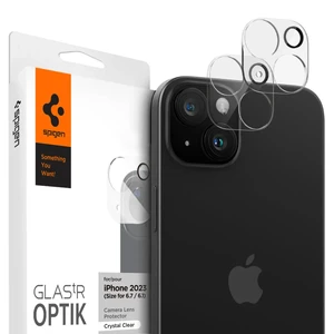 Захисне скло на камеру Spigen Optik Lens Protector Crystal Clear для iPhone 15 | 15 Plus (2 шт.) AGL06916 - Фото 1
