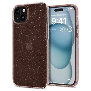 Прозорий чохол Spigen Liquid Crystal Glitter Rose Quartz для iPhone 15 ACS06789 - Фото 1