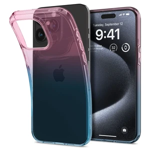 Прозрачный чехол Spigen Liquid Crystal Gradation Pink для iPhone 15 Pro ACS06700 - Фото 1