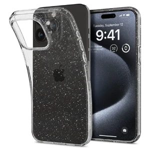 Прозрачный чехол Spigen Liquid Crystal Glitter Quartz для iPhone 15 Pro ACS06701 - Фото 1