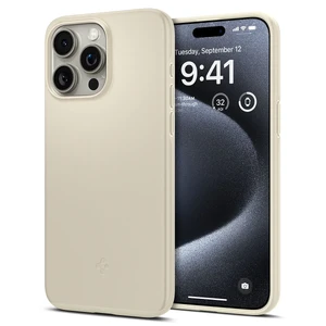 Захисний чохол Spigen Thin Fit Mute Beige для iPhone 15 Pro Max ACS06551 - Фото 1