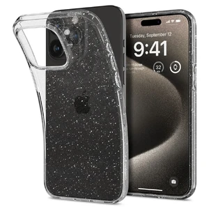 Прозрачный чехол Spigen Liquid Crystal Glitter Quartz для iPhone 15 Pro Max ACS06559 - Фото 1