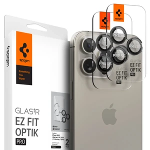 Захисне скло на камеру Spigen Optik Pro Black для iPhone 15 Pro | 15 Pro Max | 14 Pro | 14 Pro Max (2 шт.)