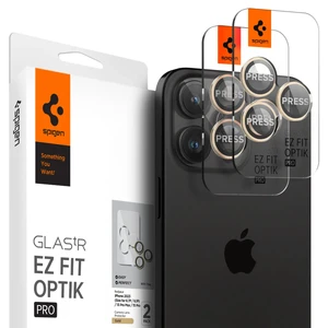 Захисне скло на камеру Spigen Optik Pro Gold для iPhone 15 Pro | 15 Pro Max | 14 Pro | 14 Pro Max (2 шт.) AGL05598 - Фото 1