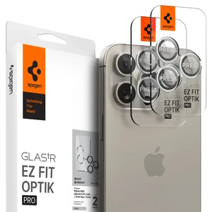 Захисне скло на камеру Spigen Optik Pro Silver для iPhone 15 Pro | 15 Pro Max | 14 Pro | 14 Pro Max (2 шт.) AGL05599 - Фото 1