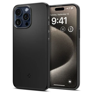 Захисний чохол Spigen Thin Fit Black для iPhone 15 Pro Max ACS06544 - Фото 1