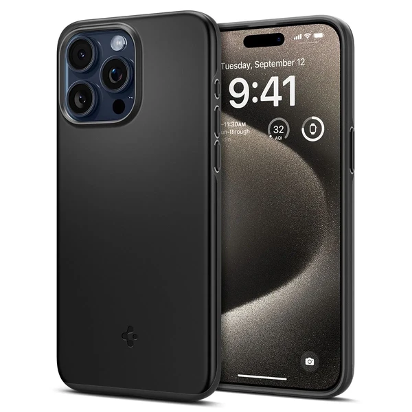 Захисний чохол Spigen Thin Fit Black для iPhone 15 Pro Max у Вінниці