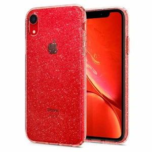 Защитный чехол Spigen Liquid Crystal Glitter Rose Quartz для iPhone XR - Фото 6