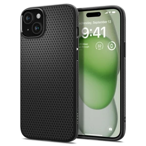 Защитный чехол Spigen Liquid Air Matte Black для iPhone 15 Plus ACS06650 - Фото 1