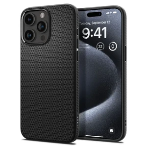 Защитный чехол Spigen Liquid Air Matte Black для iPhone 15 Pro ACS06704 - Фото 1