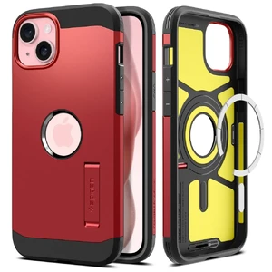 Протиударний чохол з підставкою Spigen Tough Armor (MagFit) Red для iPhone 15 ACS06814 - Фото 1