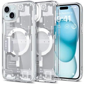Защитный чехол Spigen Ultra Hybrid Case (MagFit) Zero One White для iPhone 15 Plus ACS07035 - Фото 1