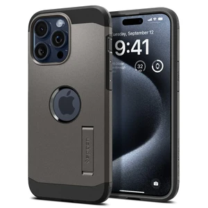 Протиударний чохол з підставкою Spigen Tough Armor (MagFit) Gunmetal для iPhone 15 Pro - Фото 2