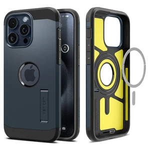 Протиударний чохол з підставкою Spigen Tough Armor (MagFit) Metal Slate для iPhone 15 Pro ACS06734 - Фото 1