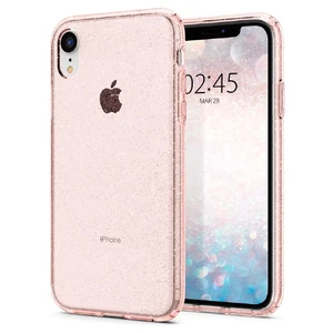 Защитный чехол Spigen Liquid Crystal Glitter Rose Quartz для iPhone XR - Фото 3